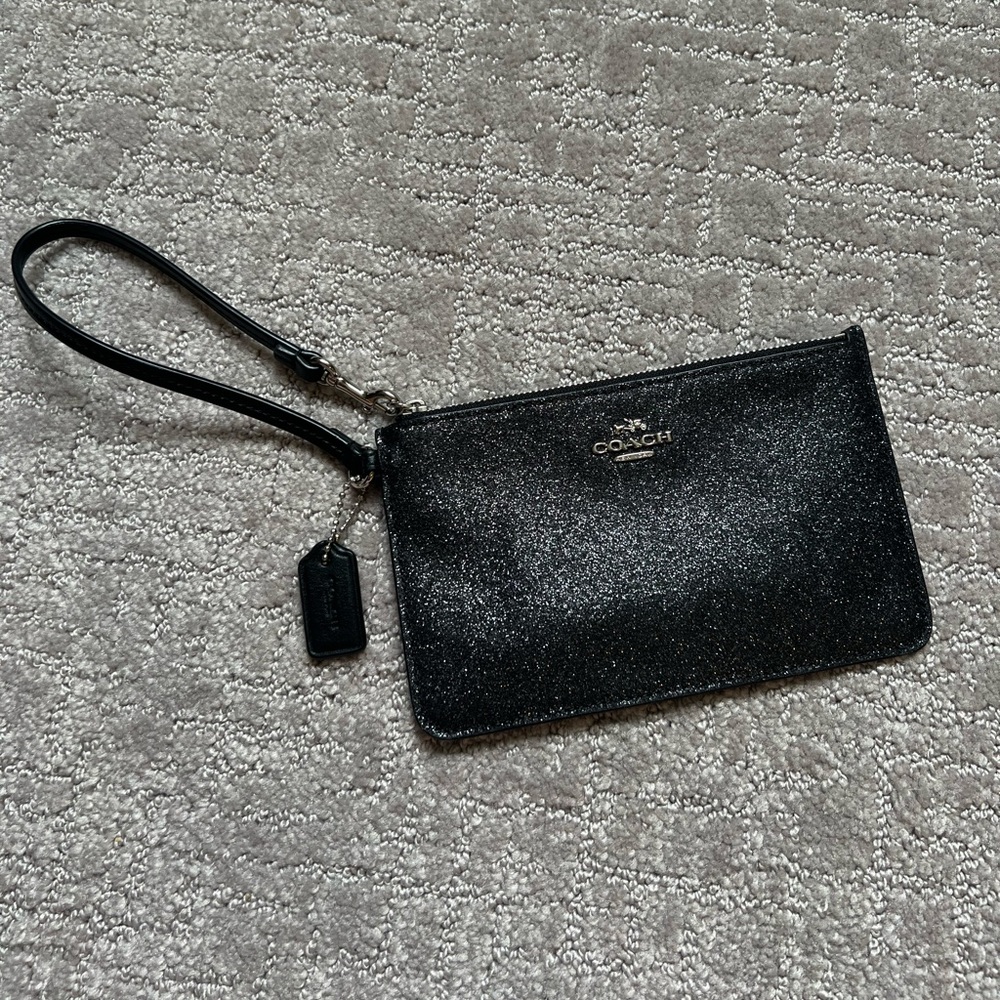 AUTHENTIC COACH WRISTLET BLACK GLITTER